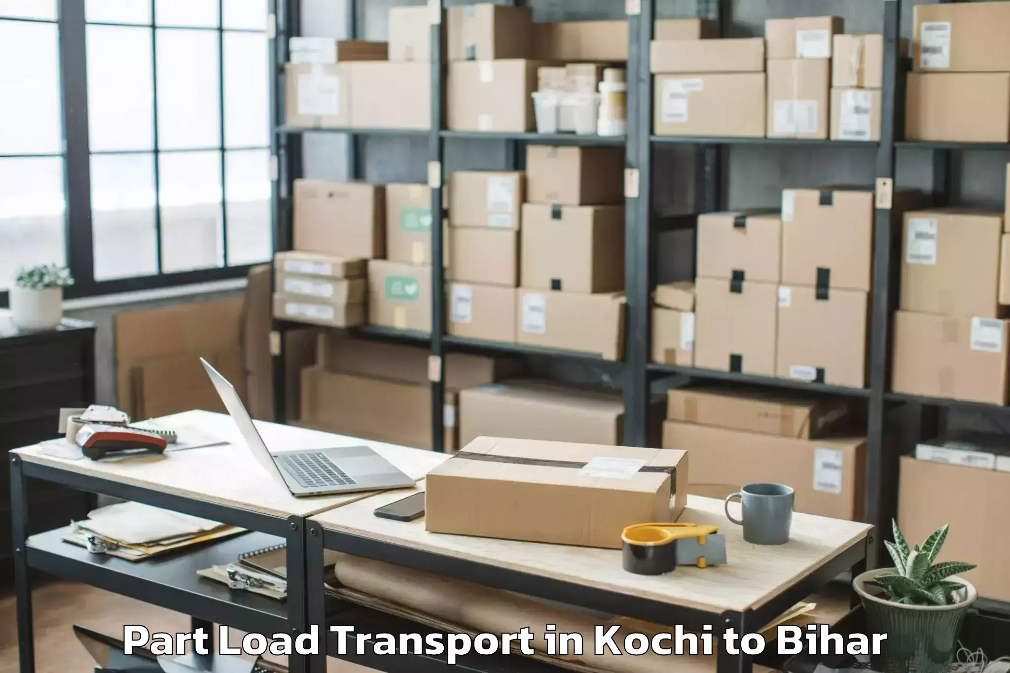 Book Kochi to Ekangarsarai Part Load Transport